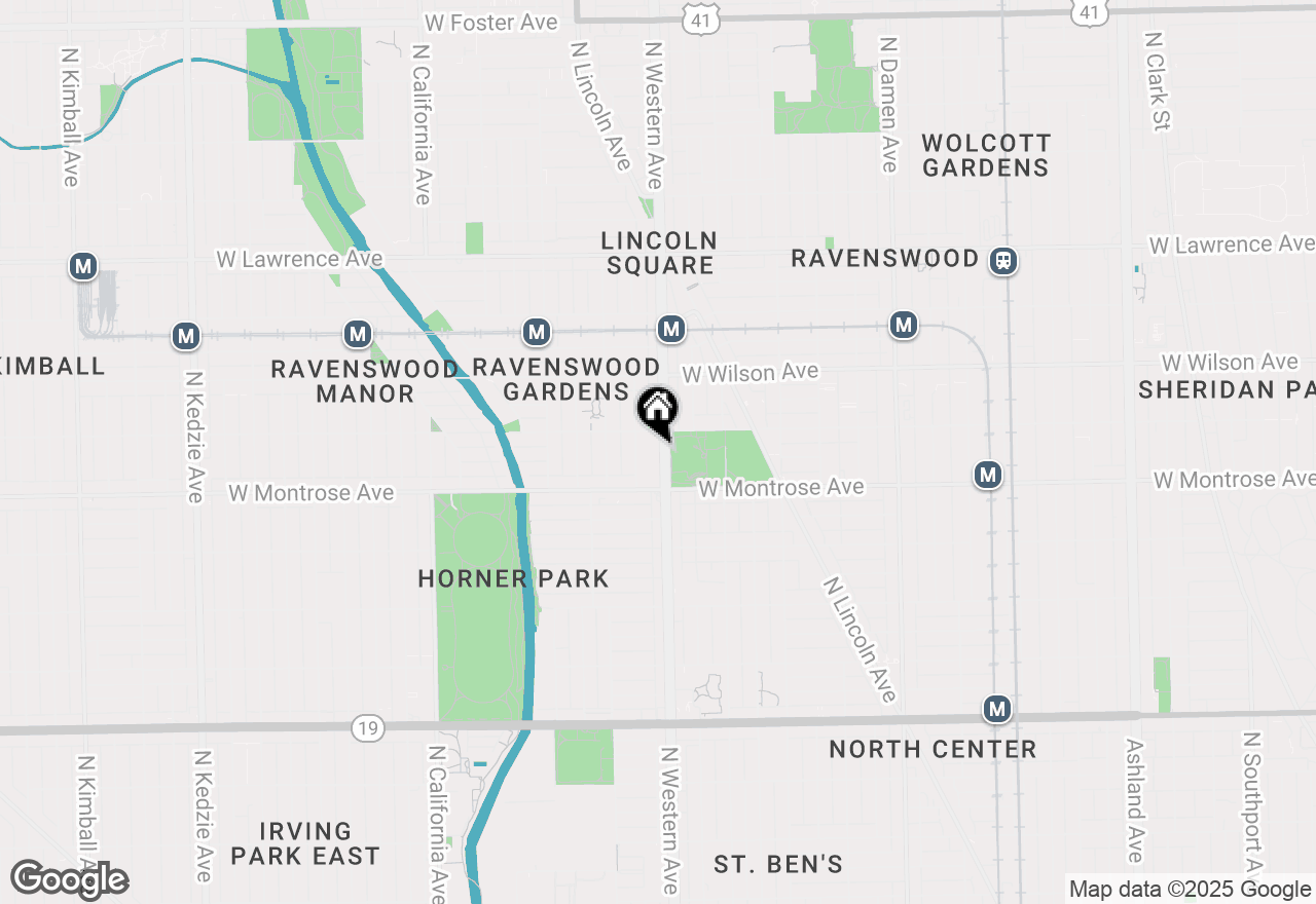 Map of 4436 N Western Avenue #4, Chicago, IL 60625