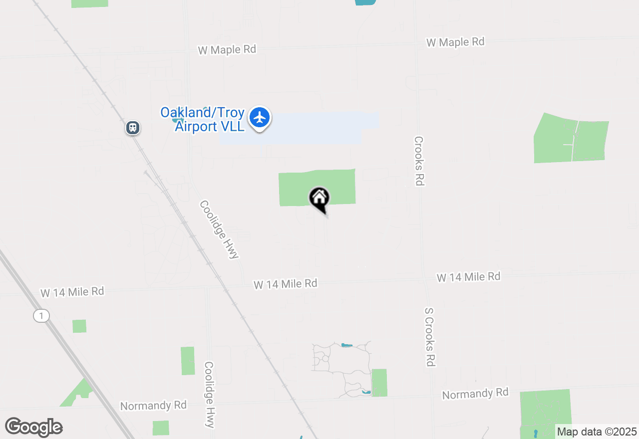 Map of 2405 Torquay Street, Royal Oak, MI 48073