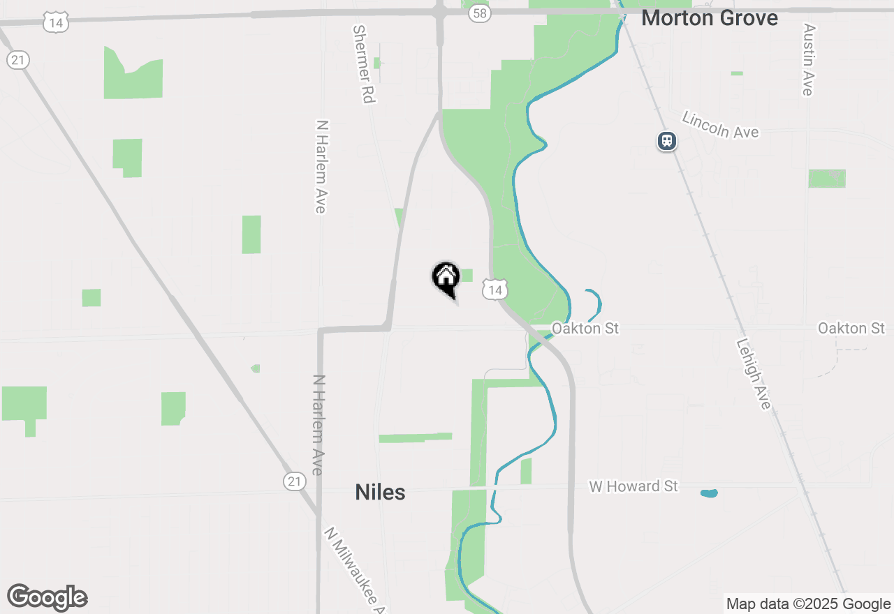 Map of 5015 W Oakton Avenue, Skokie, IL 60077