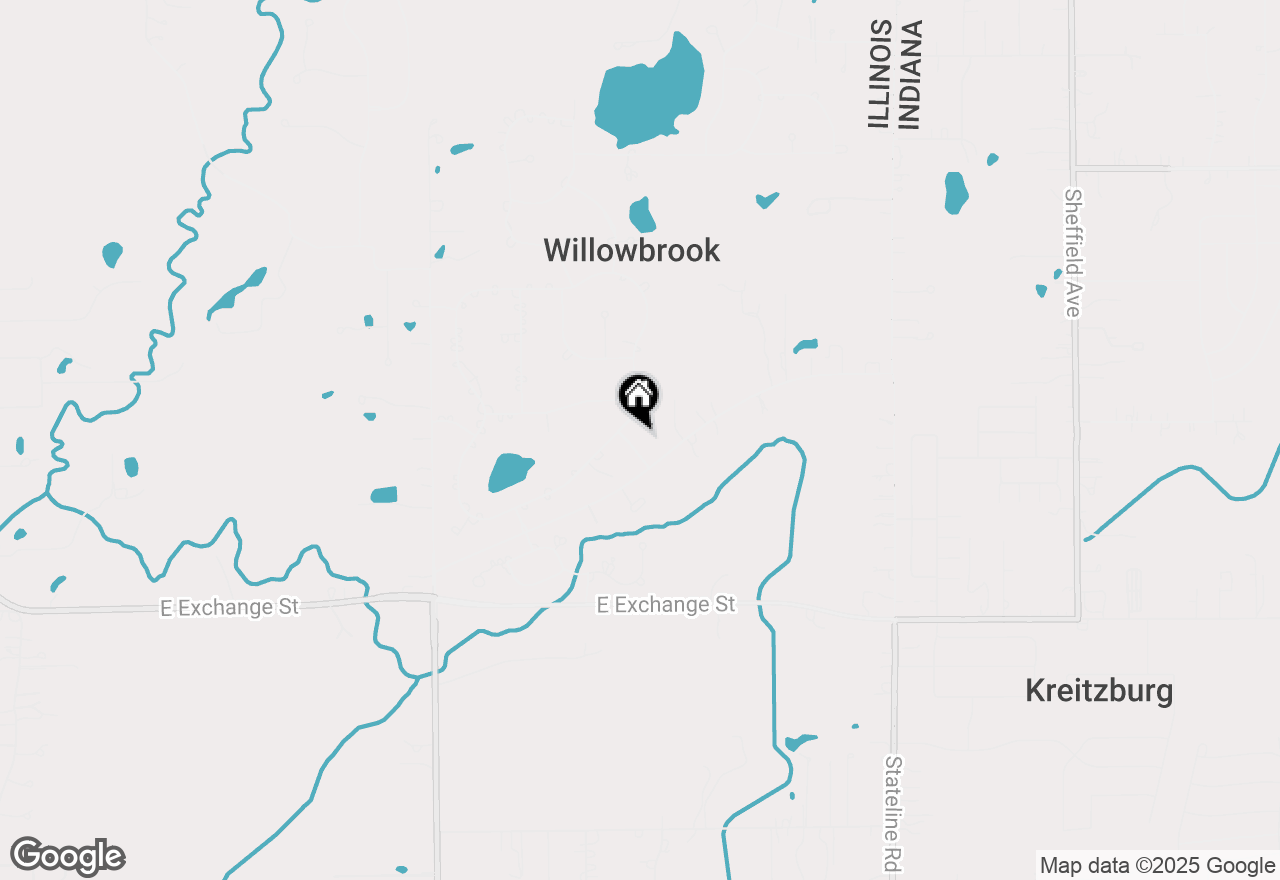 Map of 24827 S Chestnut Lane, Crete, IL 60417