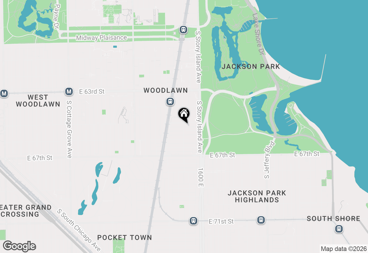 Map of 6511 S Blackstone Avenue #3, Chicago, IL 60637