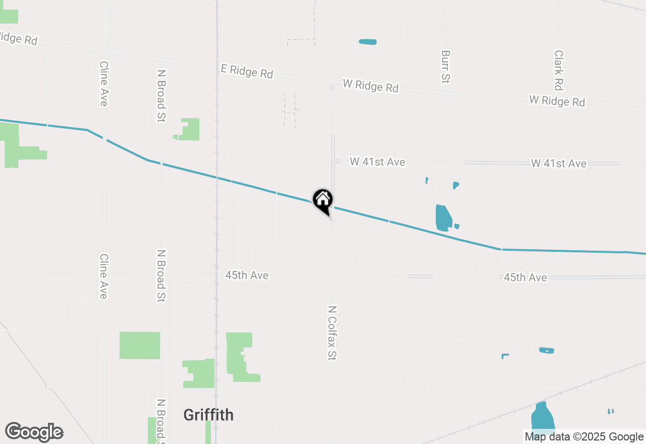 Map of 1047 N Wheeler Street, Griffith, IN 46319