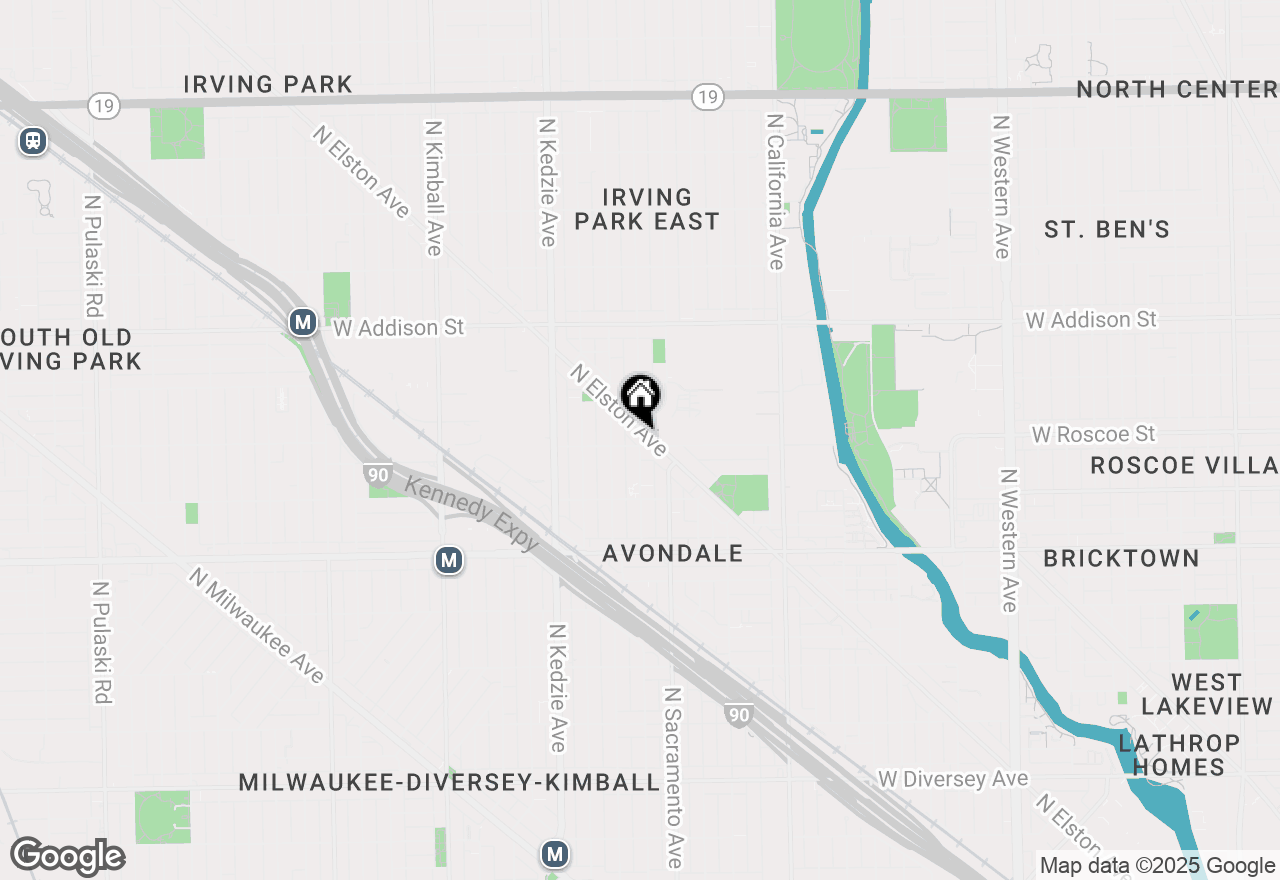 Map of 3028 W Roscoe Street #306, Chicago, IL 60618