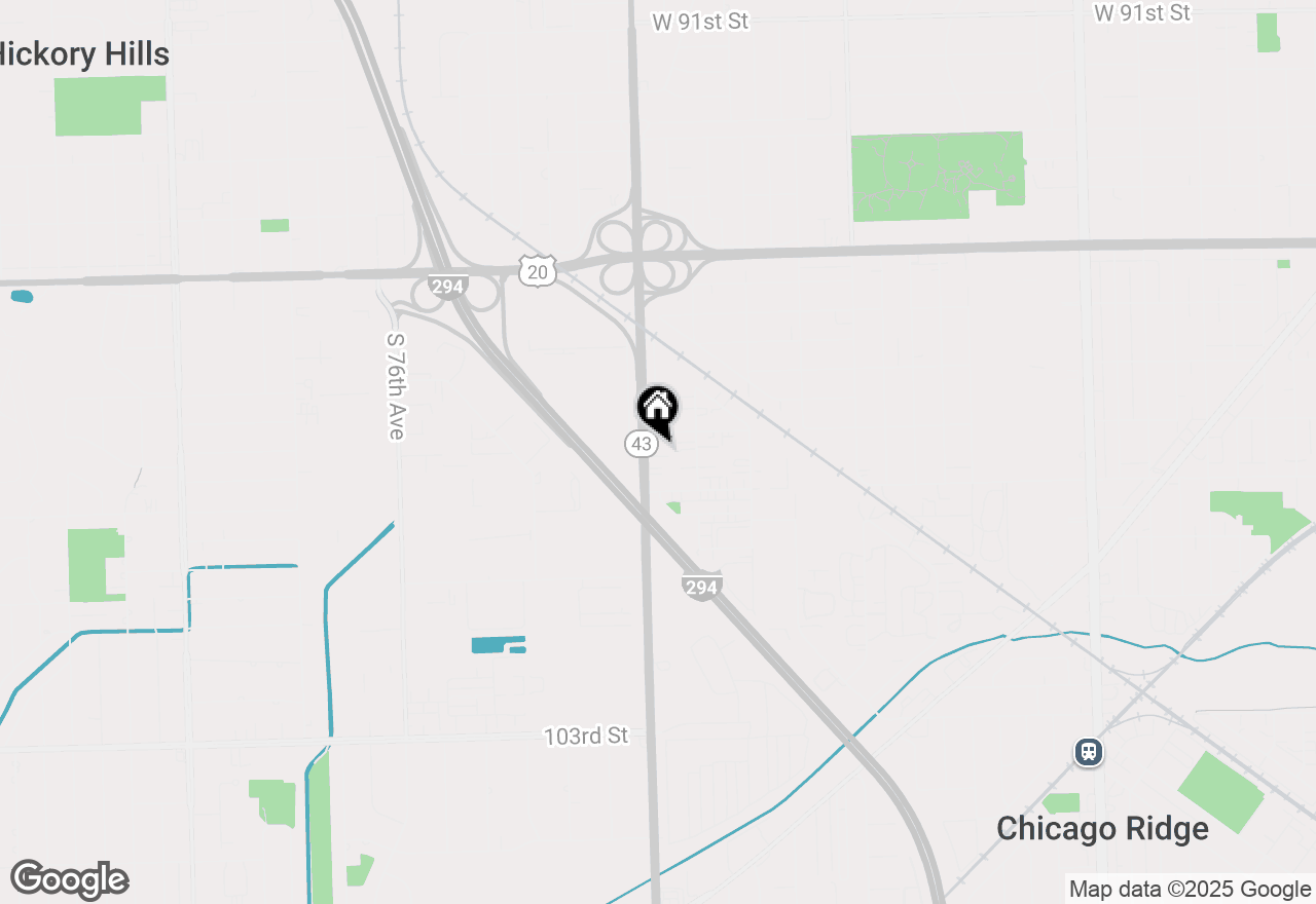 Map of 9809 S Harlem Avenue, Chicago Ridge, IL 60415