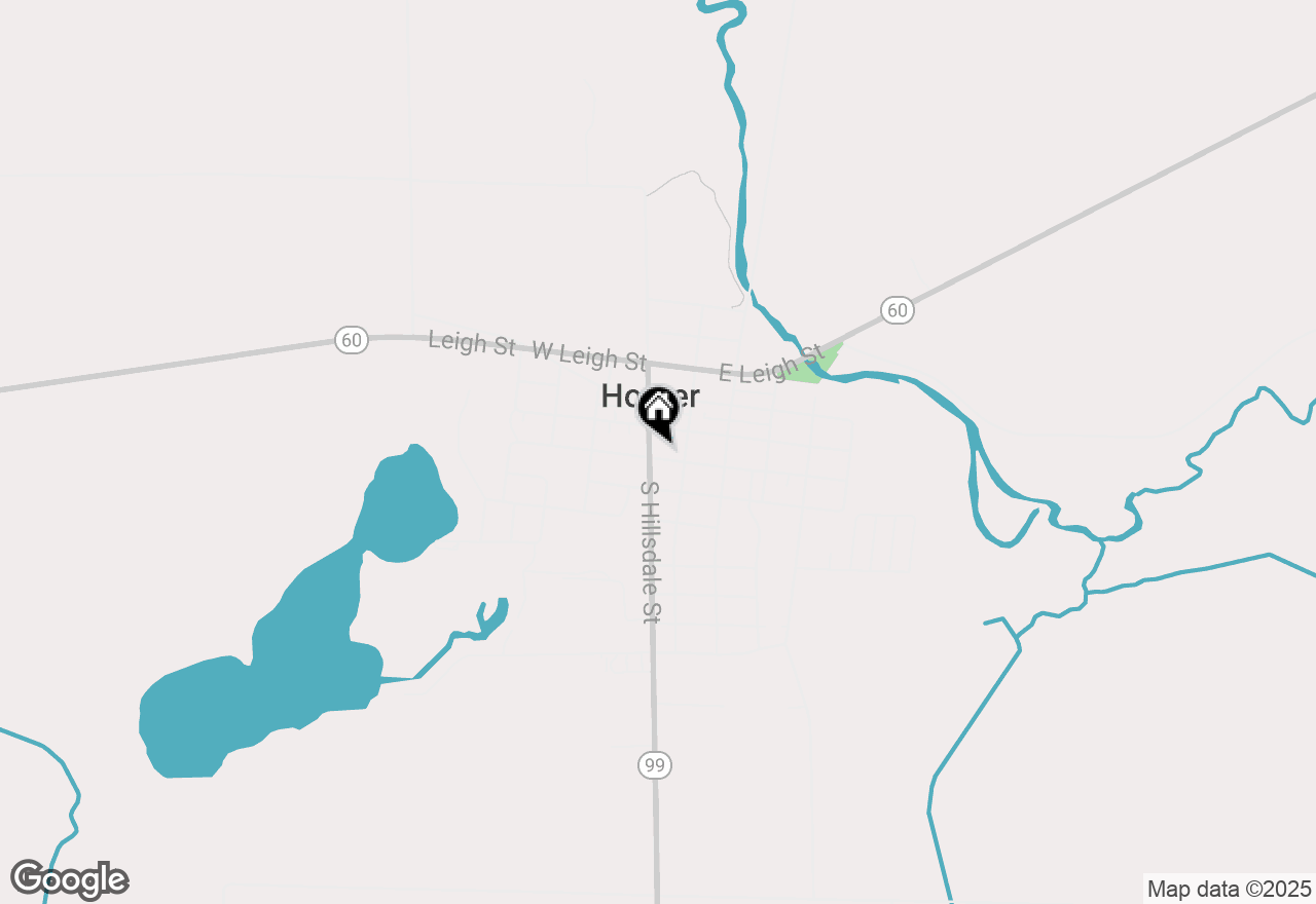 Map of 214 S Hillsdale Street, Homer, MI 49245