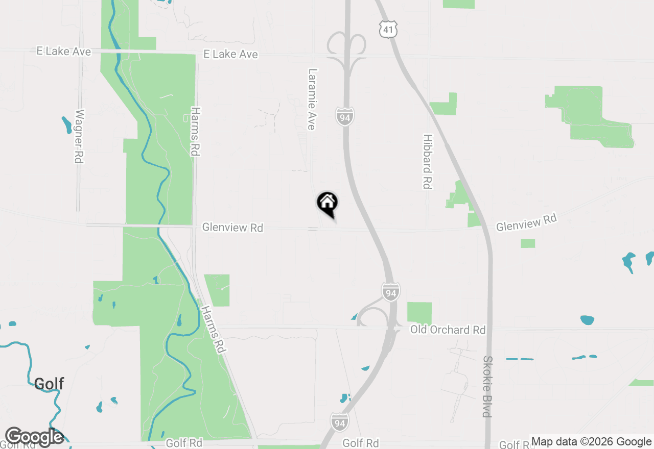 Map of (Address confidential), Glenview, Illinois 60025