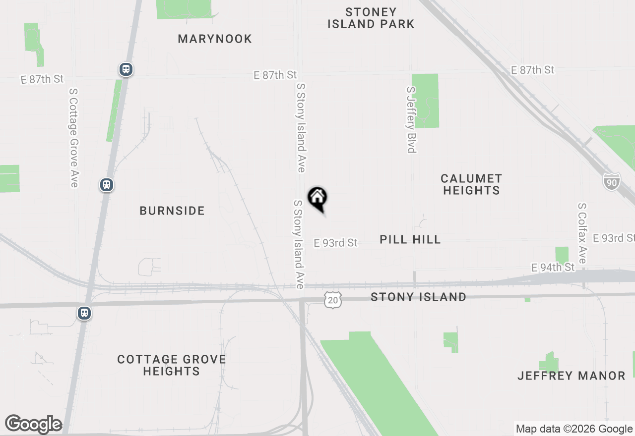 Map of 1629 E 92nd Street, Chicago, IL 60617