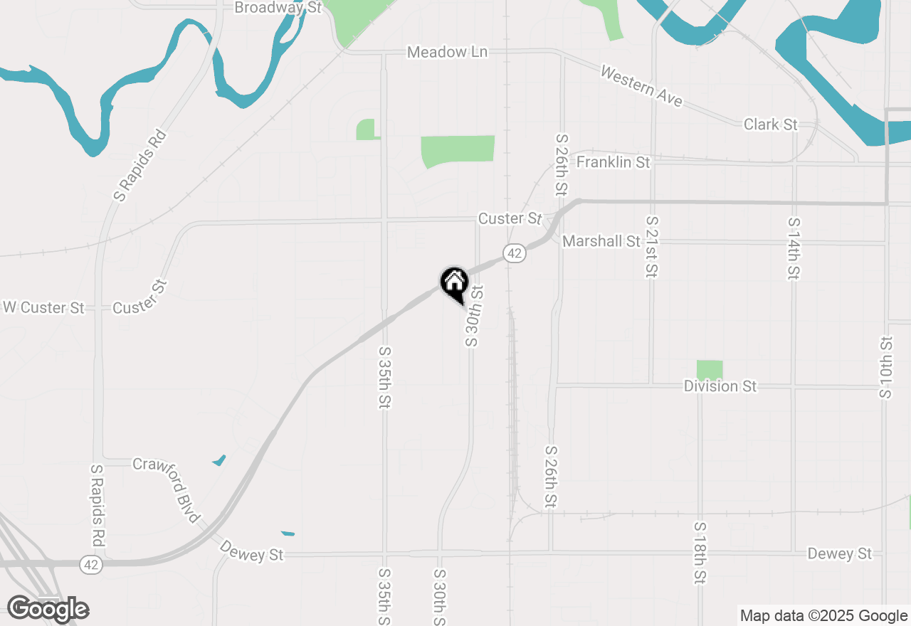 Map of 1244 S 31st St, Manitowoc, WI 54220