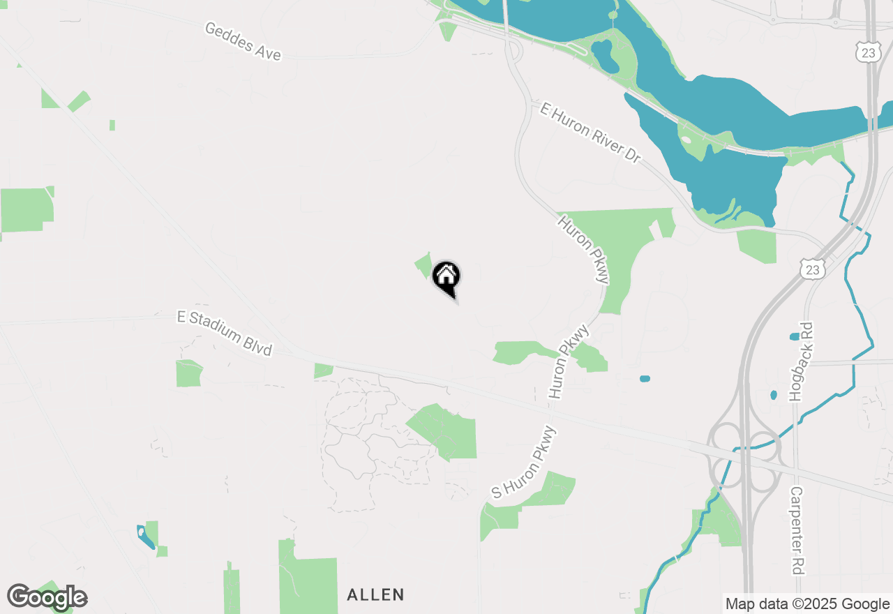 Map of 1657 Glenwood Road, Ann Arbor, MI 48104