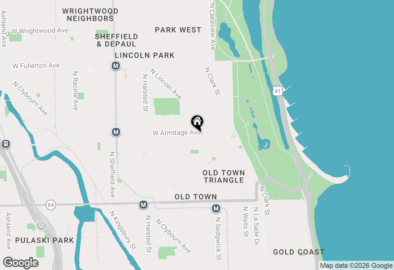 Map of 1954 N Cleveland Avenue #3C, Chicago, IL 60614