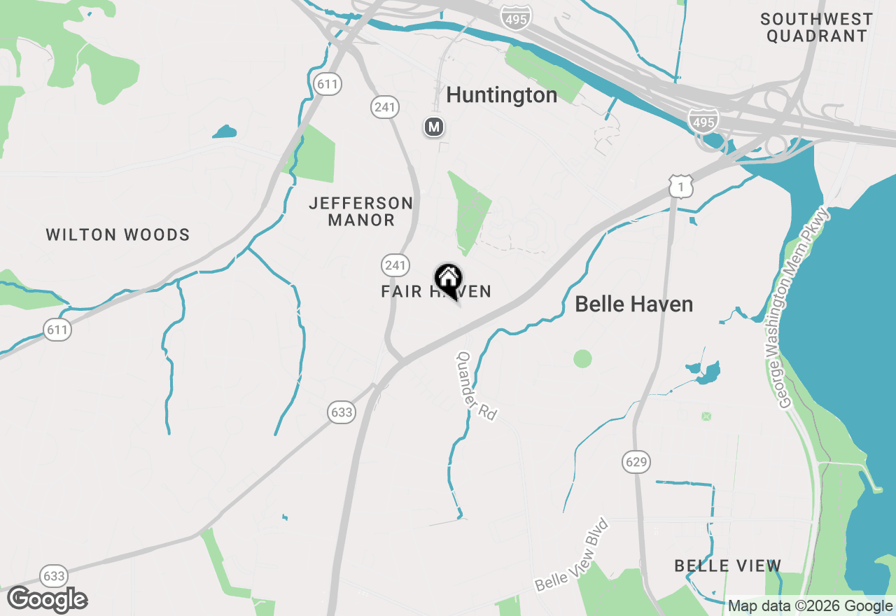 Map of 6028 Rixey Drive, Alexandria, VA 22303