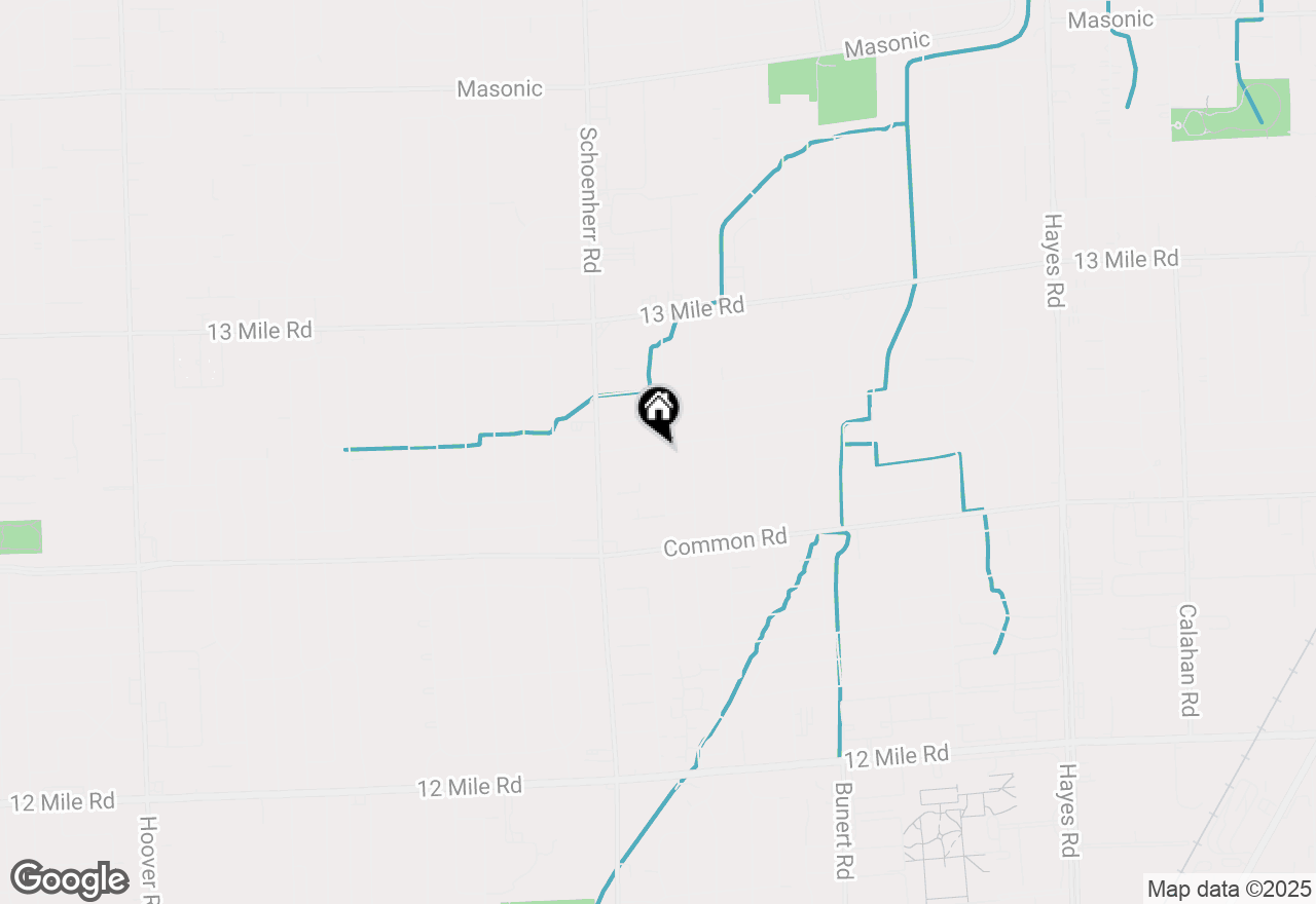 Map of 13750 Castle Avenue, Warren, MI 48088