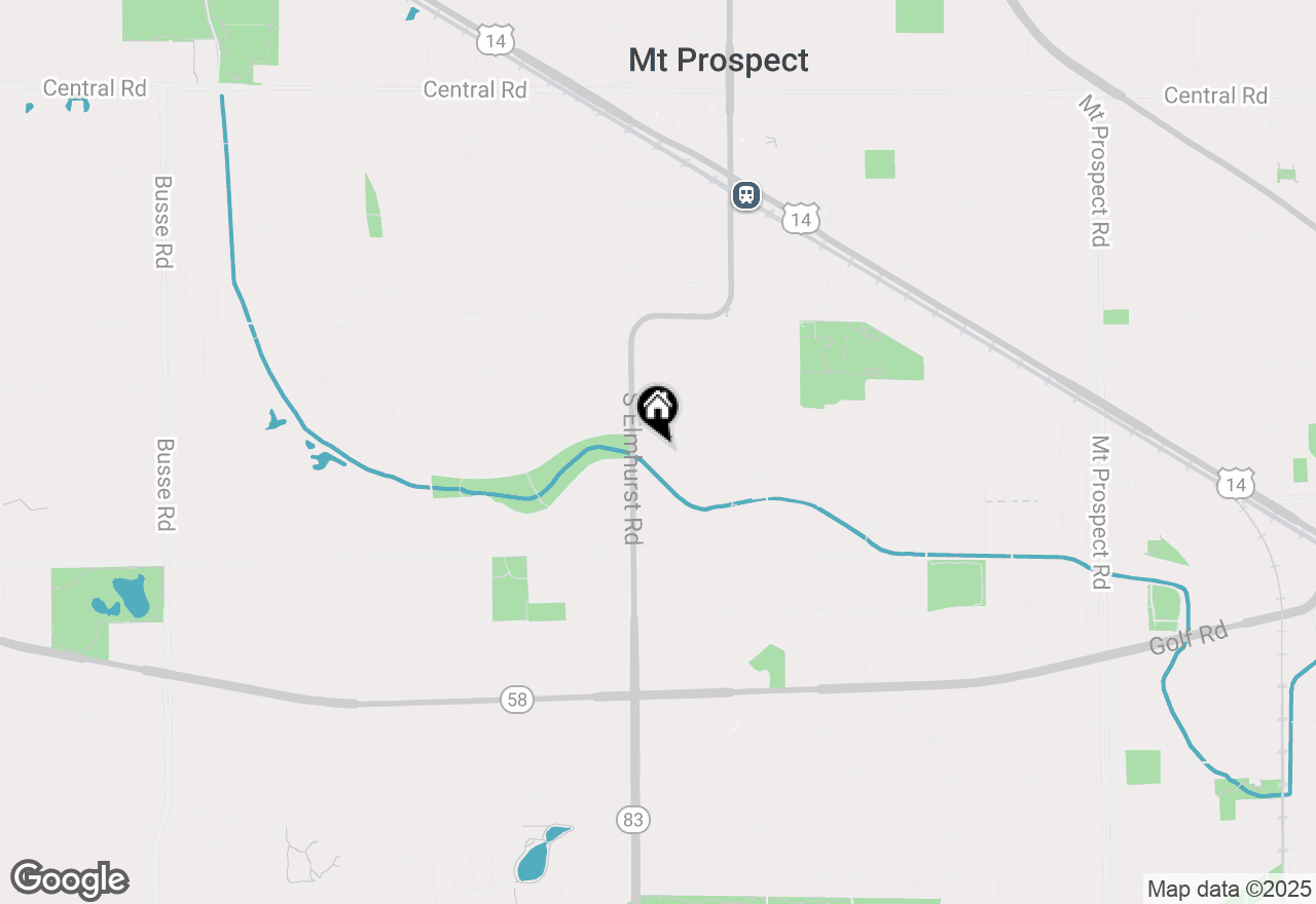 Map of 604 S Pine Street, Mount Prospect, IL 60056