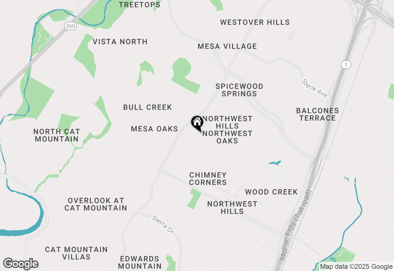 Map of 4014 Edgerock Dr, Austin, TX 78731