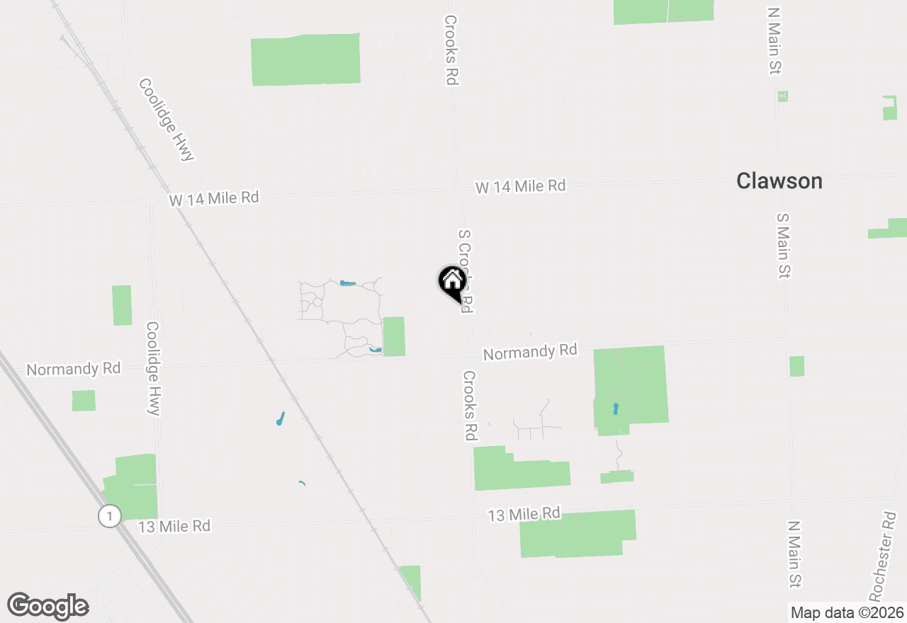 Map of 4320 Manor Avenue, Royal Oak, MI 48073
