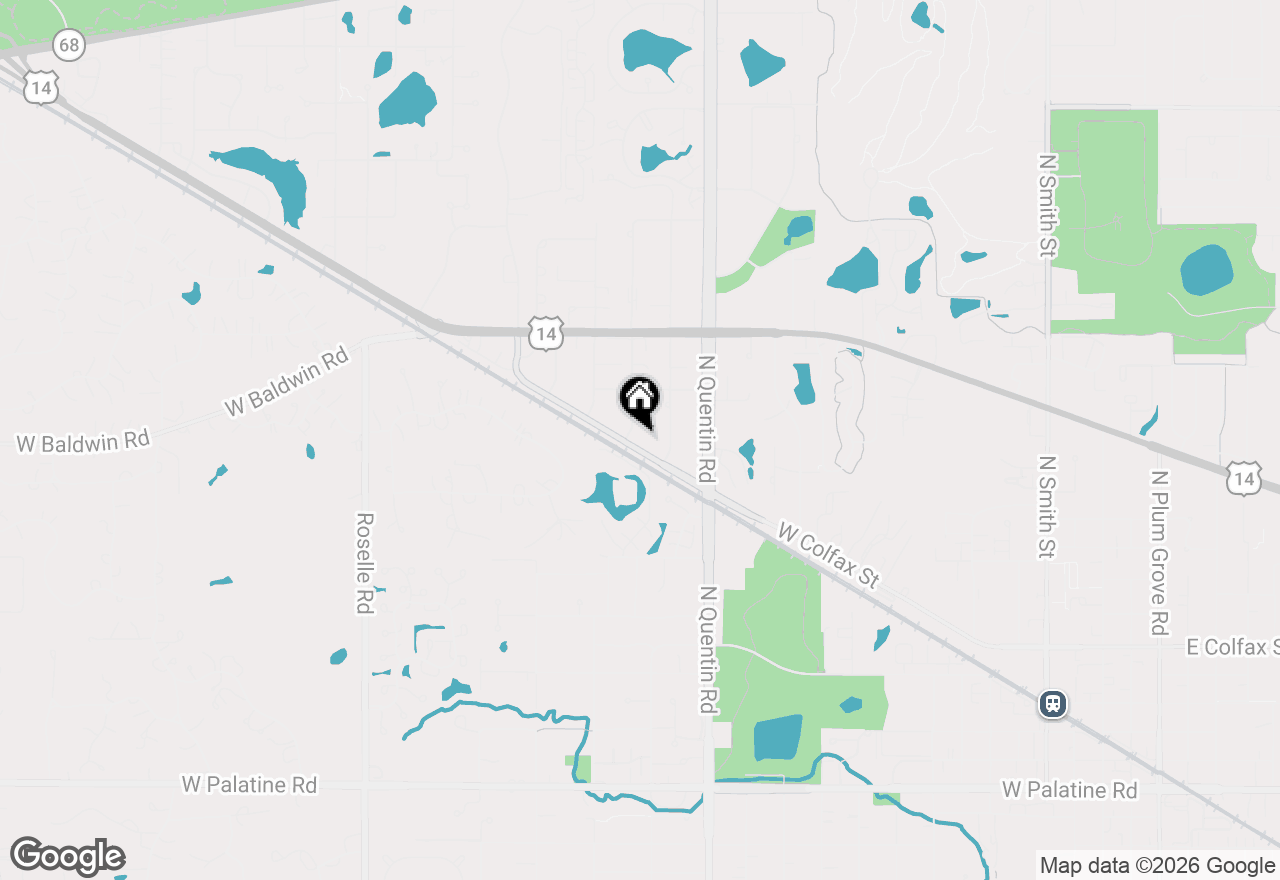 Map of 950 W Colfax Street, Palatine, IL 60067