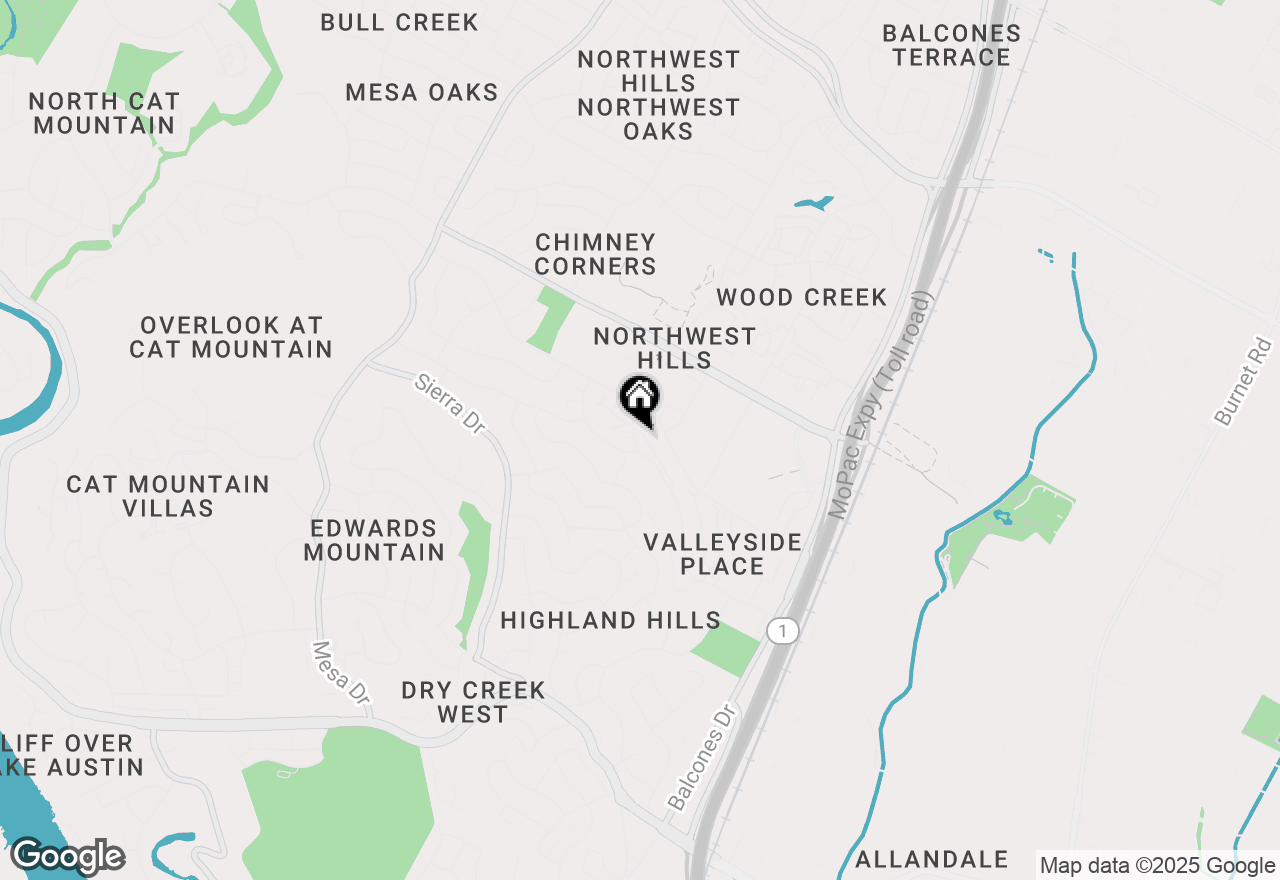 Map of 6900 Old Quarry Ln, Austin, TX 78731