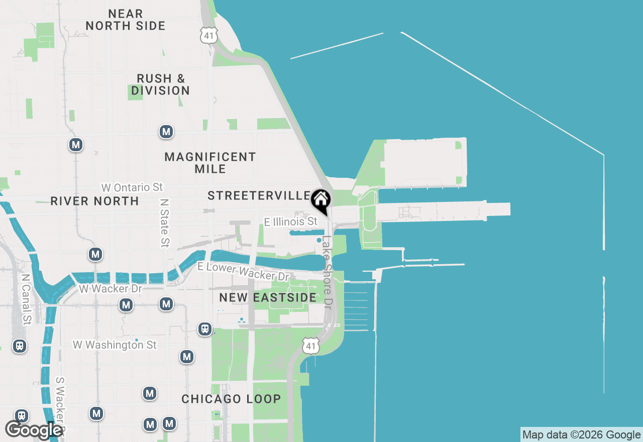 Map of 474 N Lake Shore Drive #2610, Chicago, IL 60611