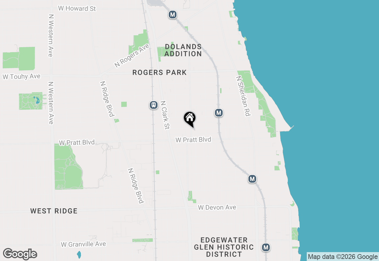 Map of 6832 N Ashland Boulevard #3, Chicago, IL 60626