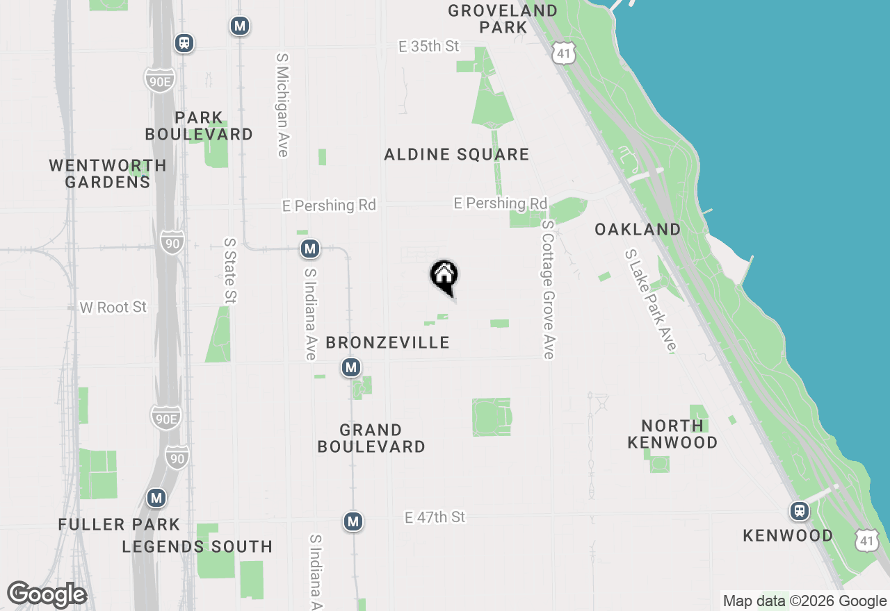 Map of 4135 S Vincennes Avenue #3N, Chicago, IL 60653