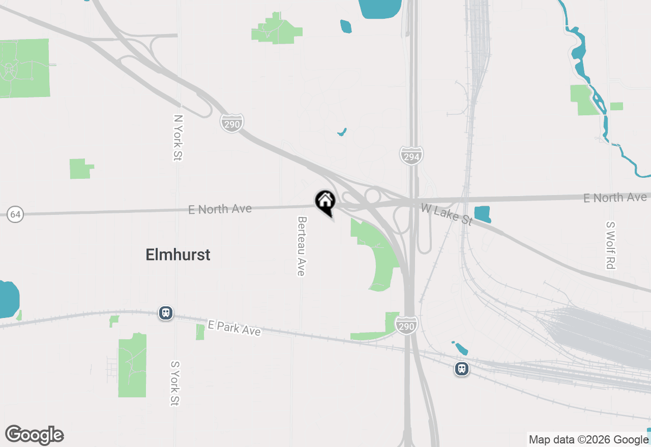 Map of 295 N Clinton Avenue, Elmhurst, IL 60126