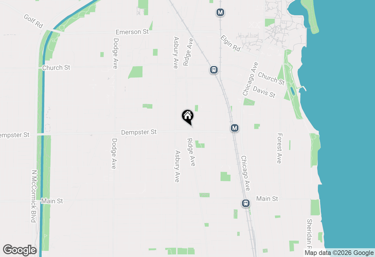 Map of 1314 Ridge Avenue #2, Evanston, IL 60201