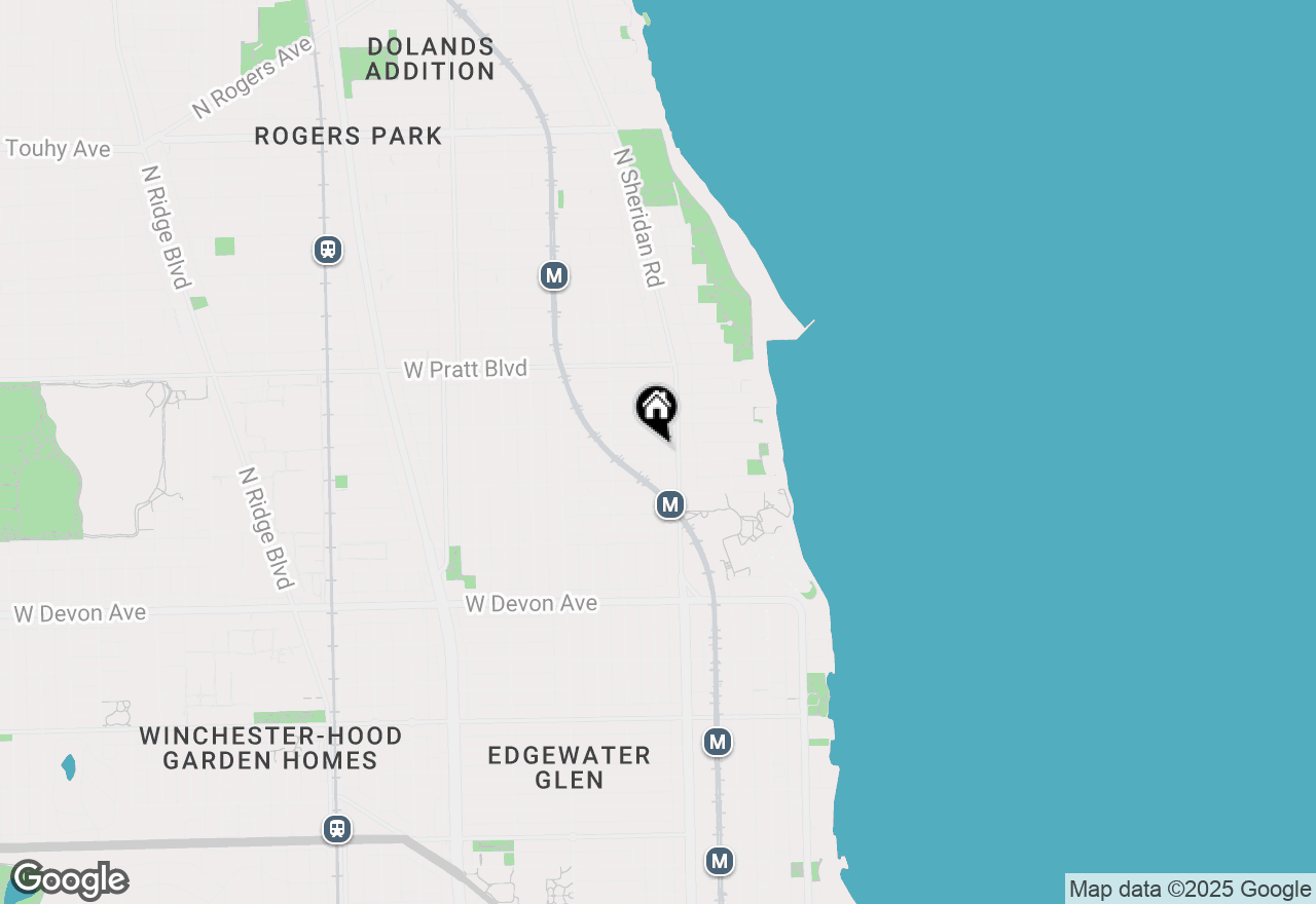 Map of 1218 W Albion Avenue #1E, Chicago, IL 60626