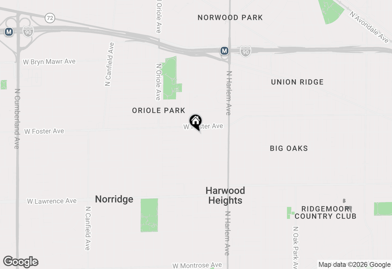Map of 5137 N Oketo Avenue, Harwood Heights, IL 60706