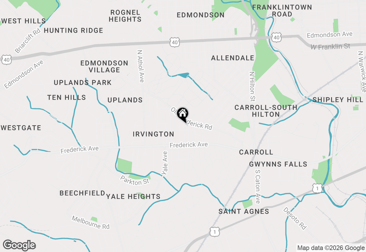 Map of 150 Irving Street, Baltimore, MD 21229