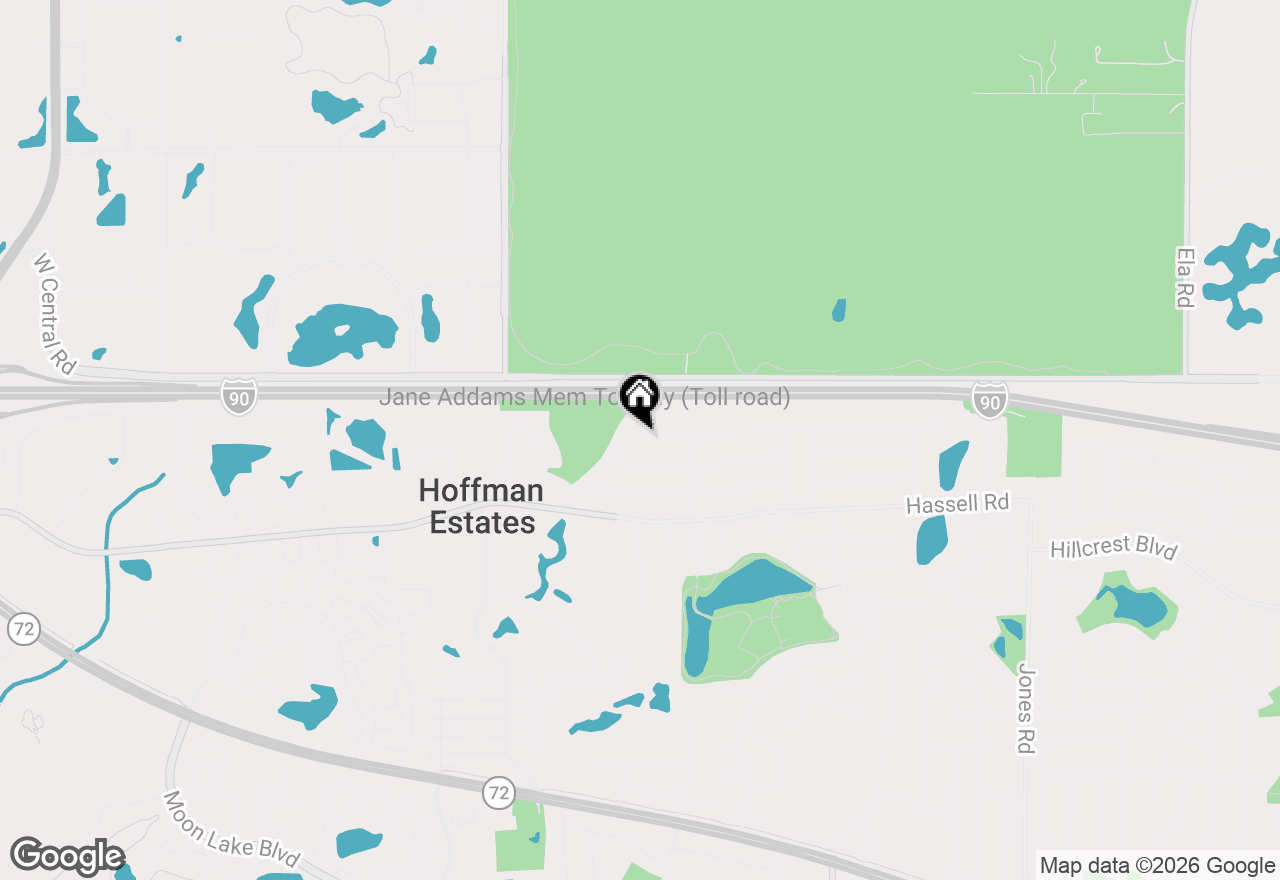 Map of 1475 Rosedale Lane, Hoffman Estates, IL 60169