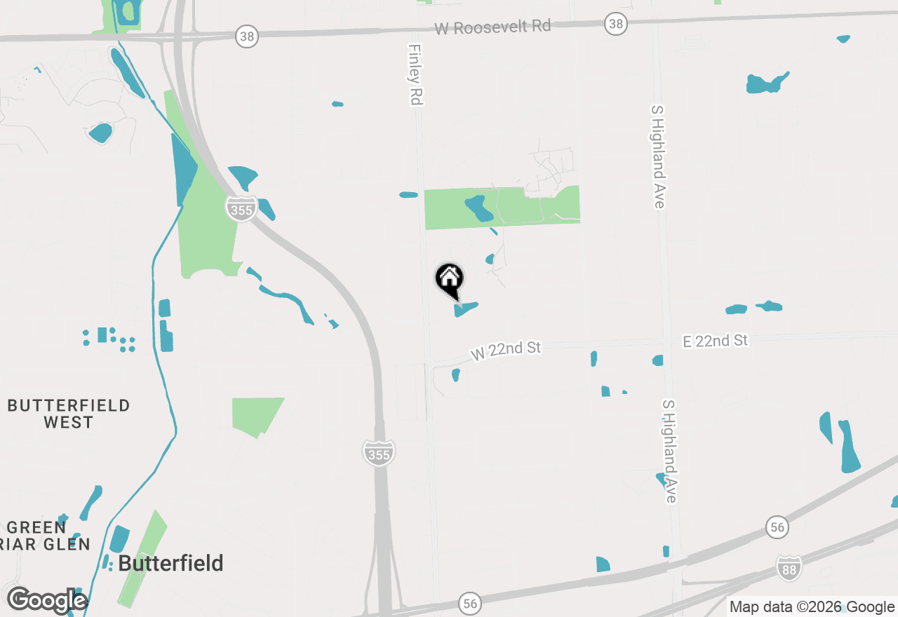 Map of 2005 S Finley Road #504, Lombard, IL 60148