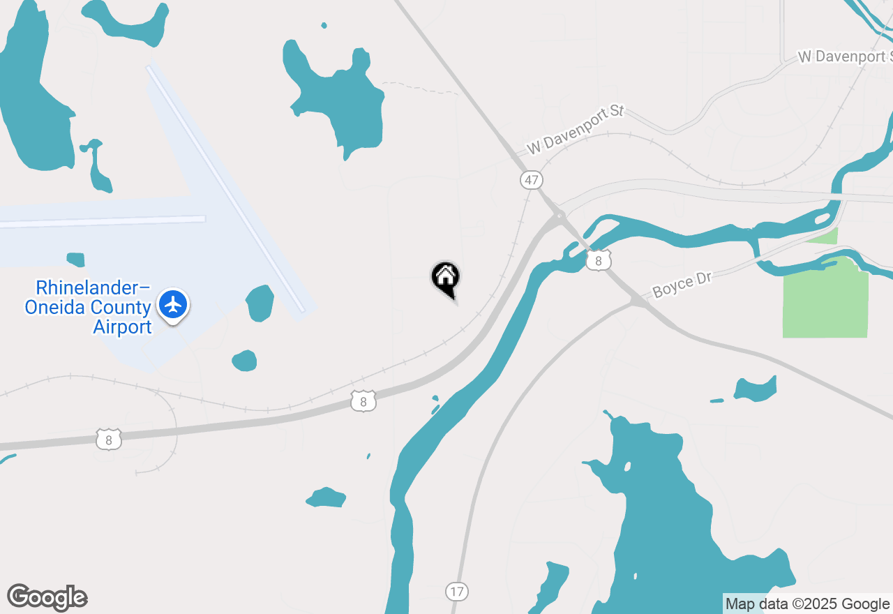 Map of 2253 Air Park Road, Rhinelander, WI 54501