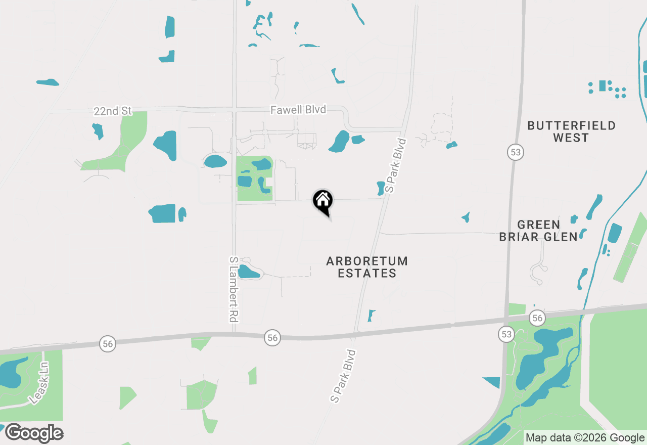 Map of 22W689 Elmwood Drive, Glen Ellyn, IL 60137