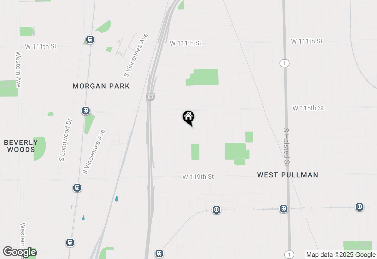 Map of 11607 S Loomis Street, Chicago, IL 60643