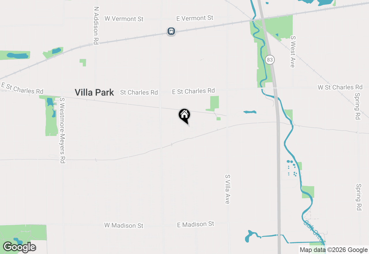 Map of 201 S Illinois Avenue, Villa Park, IL 60181