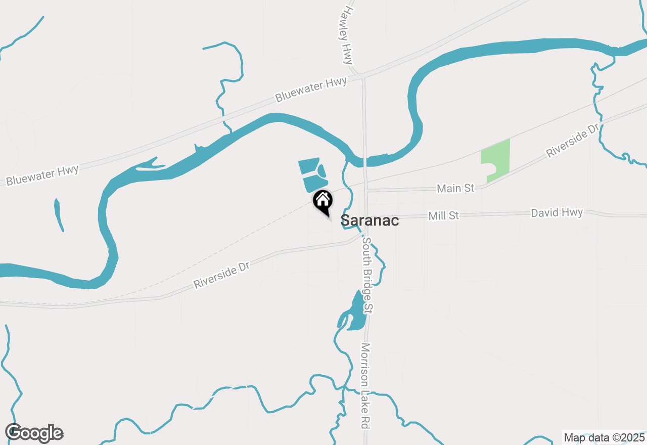 Map of 160 Division Street, Saranac, MI 48881