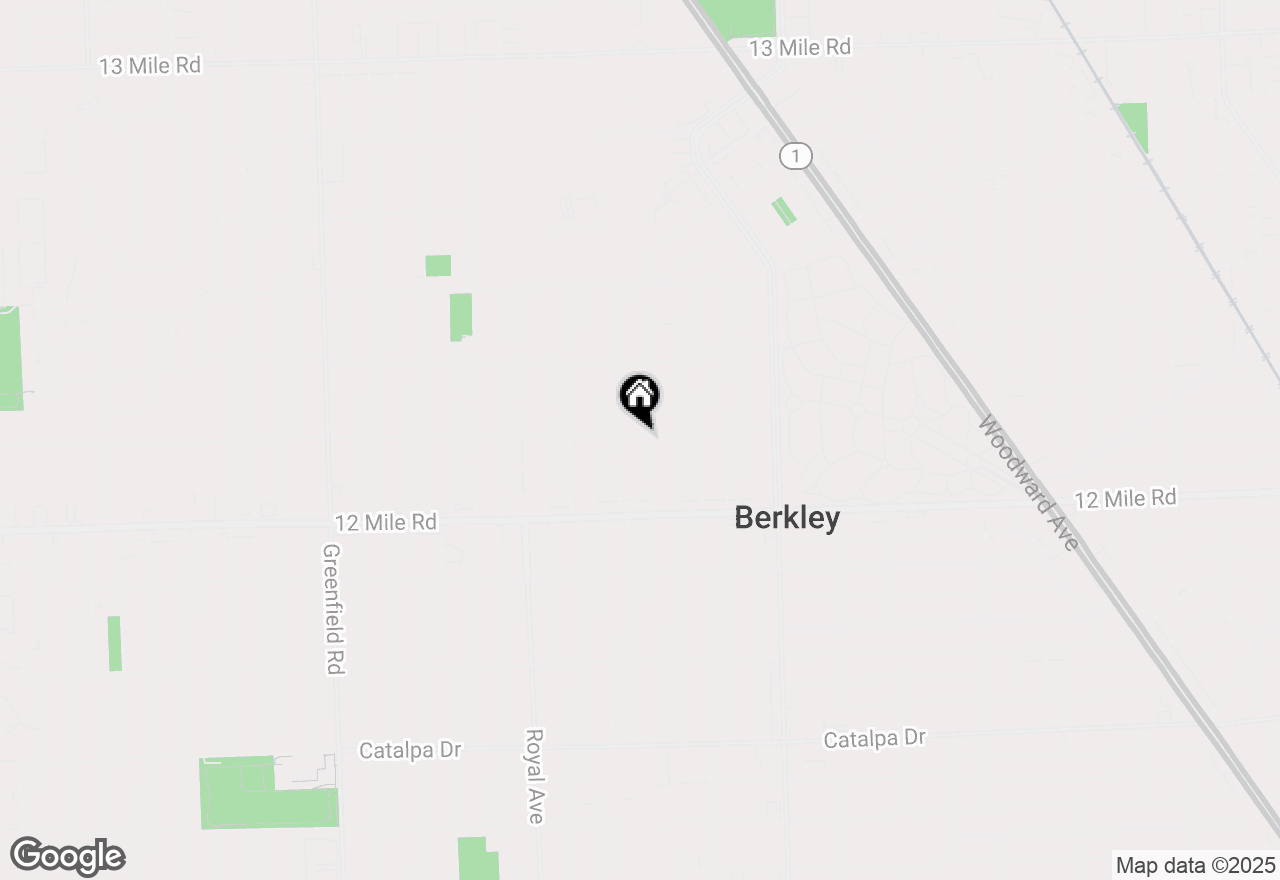 Map of 3695 Robina Avenue, Berkley, MI 48072