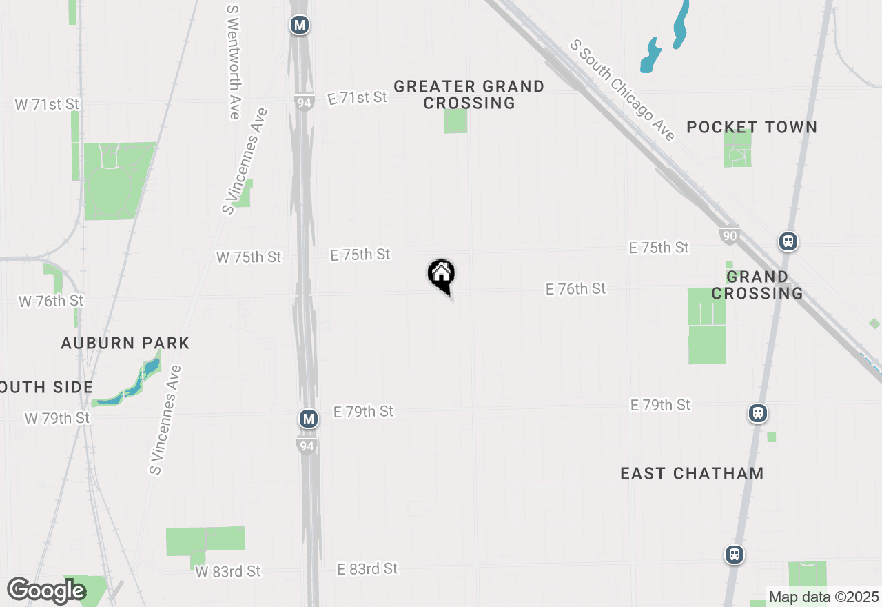 Map of 7616 S Calumet Avenue, Chicago, IL 60619
