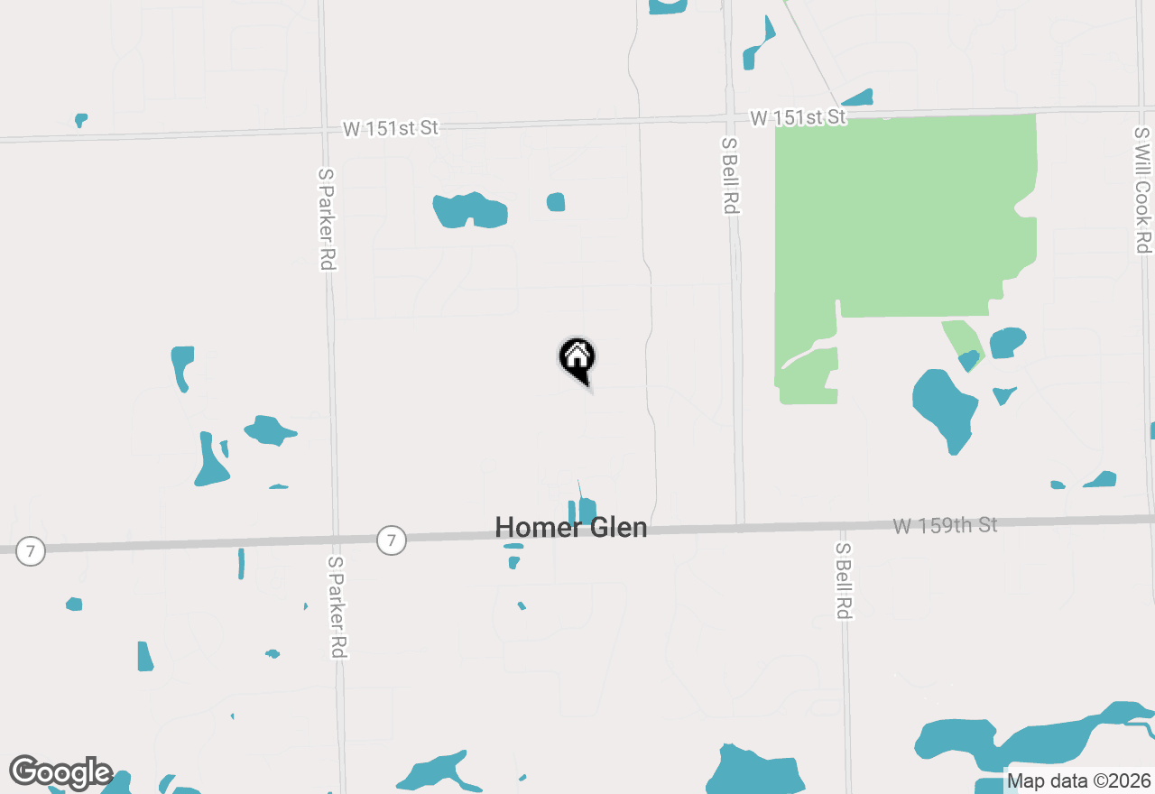 Map of 15622 S Trailside Drive, Homer Glen, IL 60491