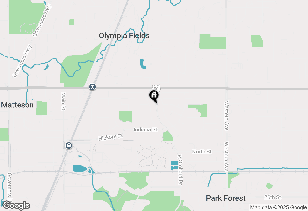 Map of 406 N Orchard Drive, Park Forest, IL 60466