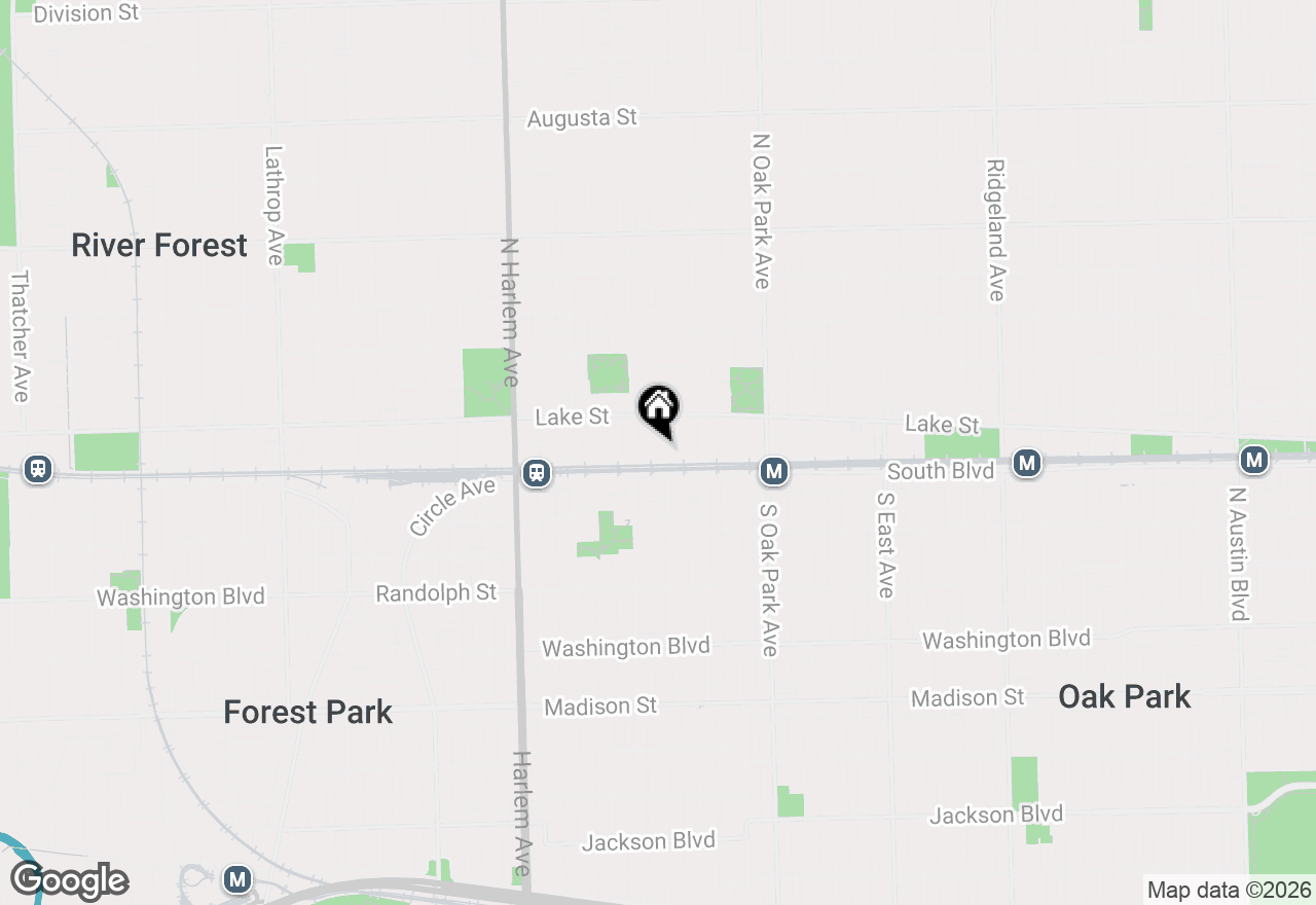 Map of 938 North Boulevard #402, Oak Park, IL 60301