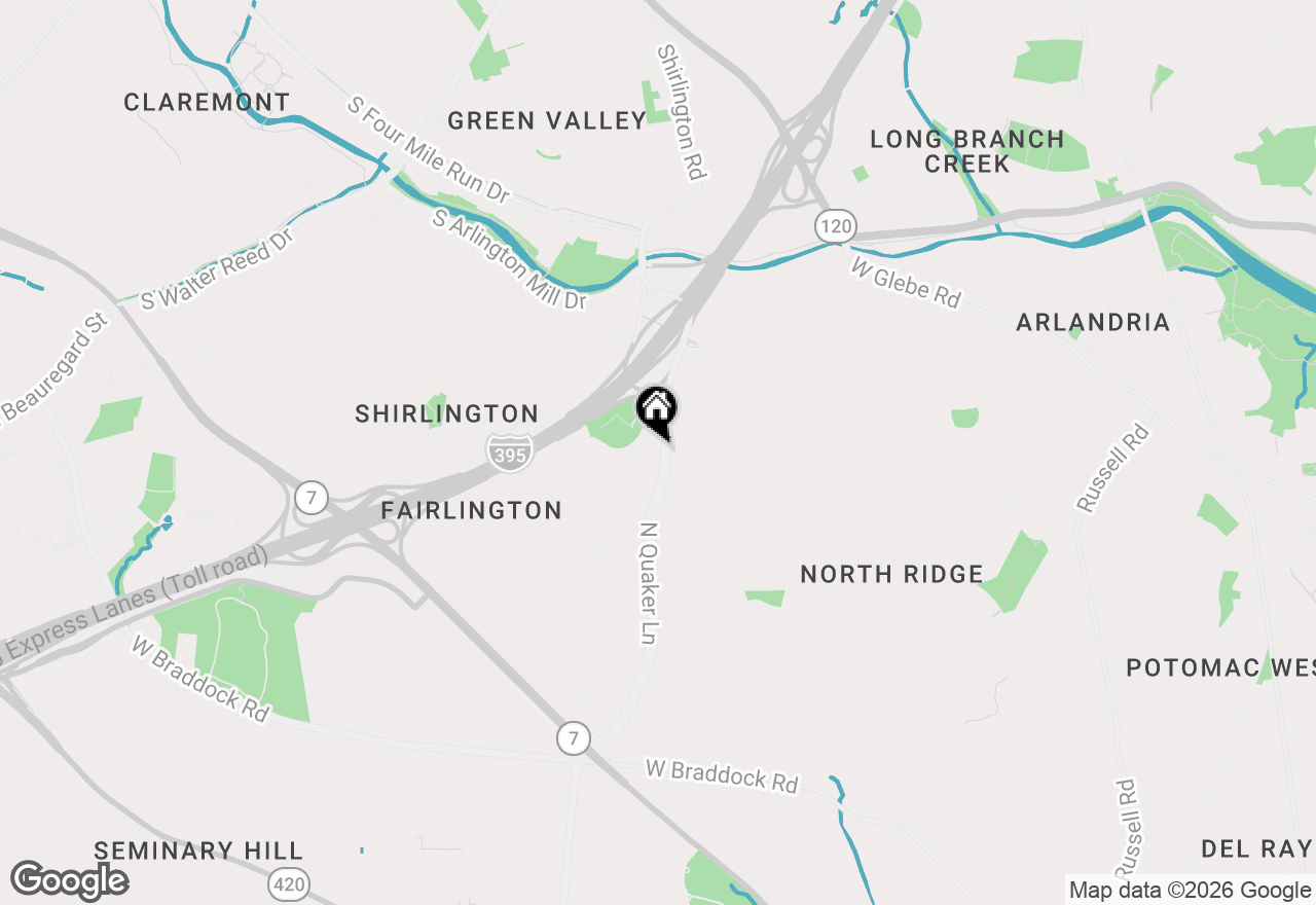 Map of 3201 S Stafford Street #B2, Arlington, VA 22206