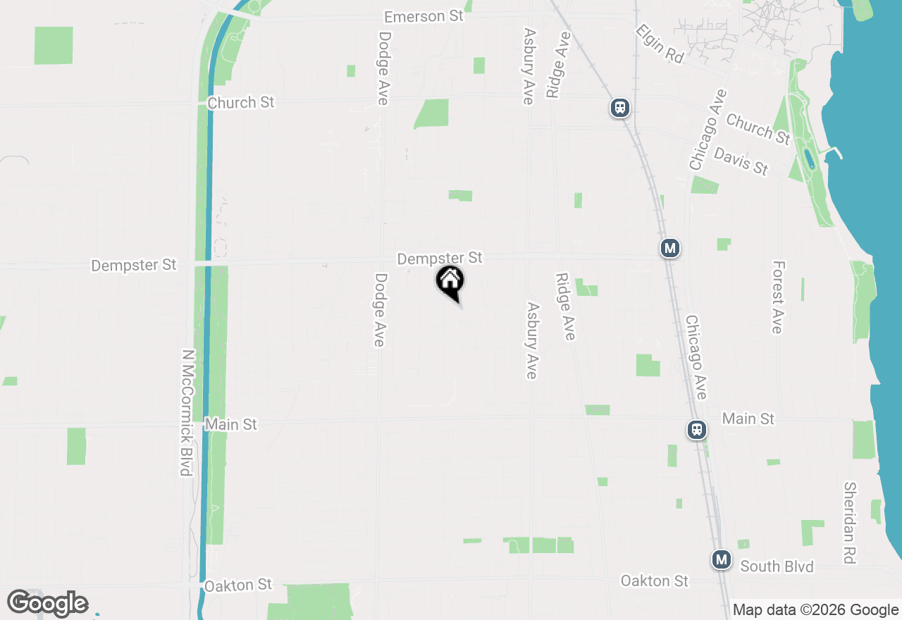 Map of 1132 Florence Avenue, Evanston, IL 60202