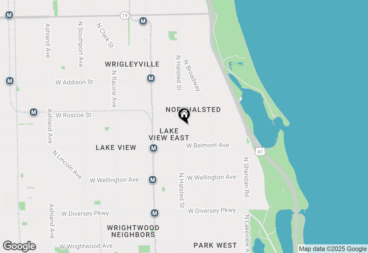 Map of 742 W Aldine Avenue #2N, Chicago, IL 60657