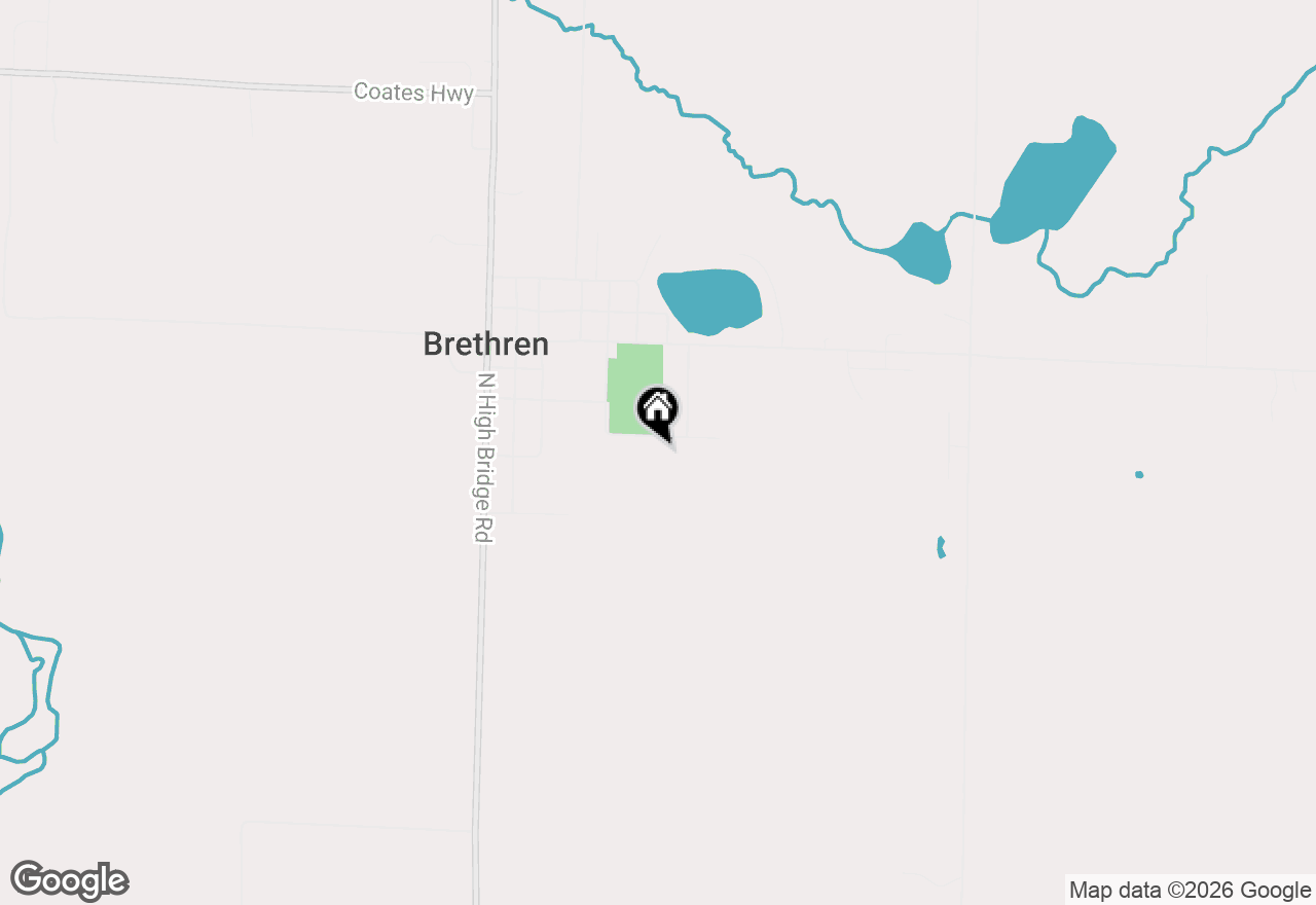 Map of 14357 Elk Run, Brethren, MI 49619