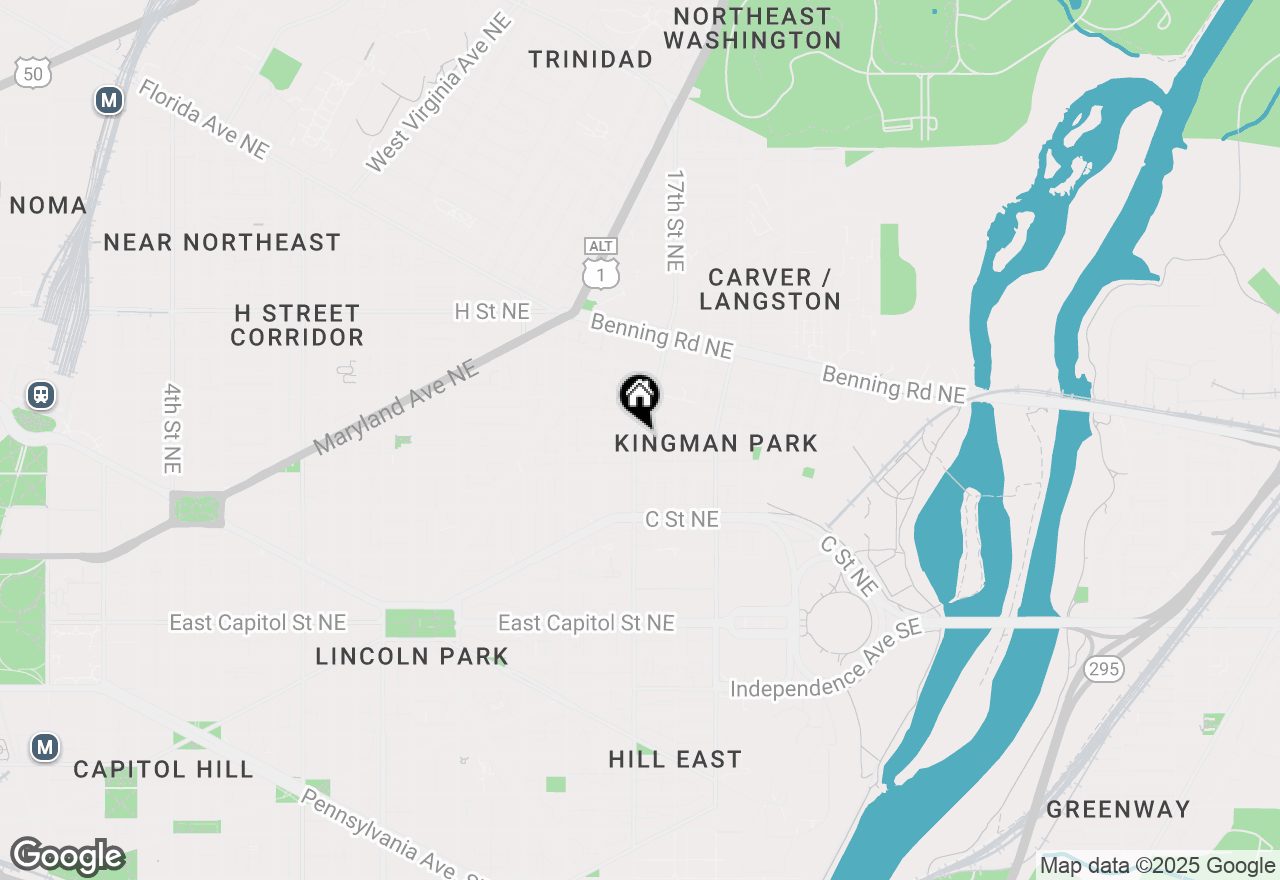 Map of 1701 E Street Ne, Washington, DC 20002