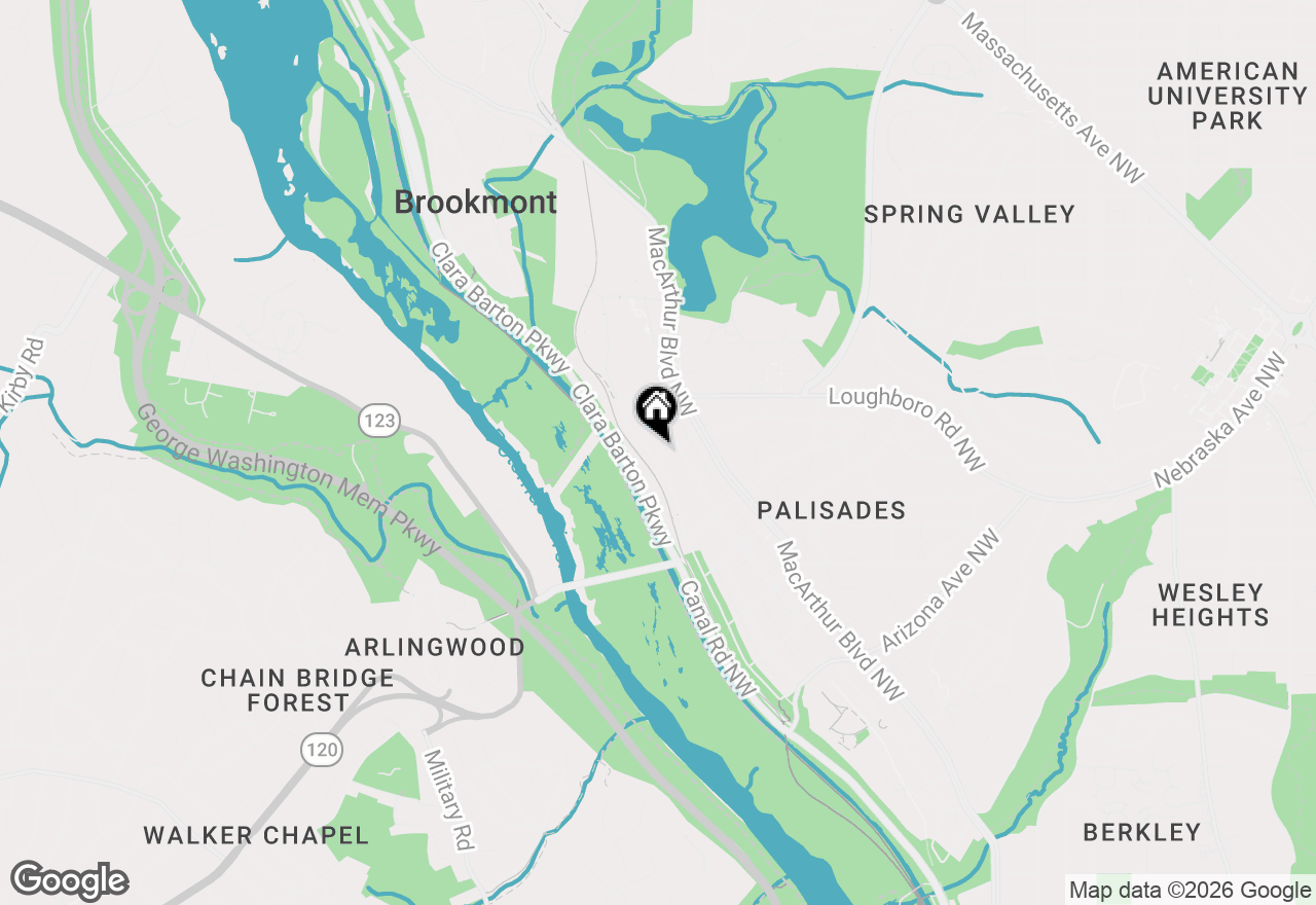 Map of 5801 Potomac Avenue Nw, Washington, DC 20016