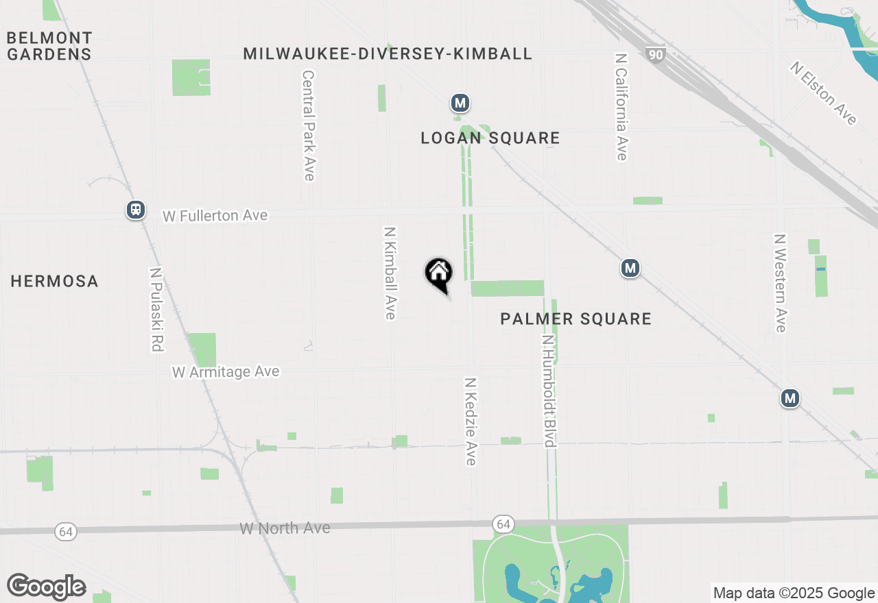 Map of 2138 N Sawyer Avenue #1, Chicago, IL 60647