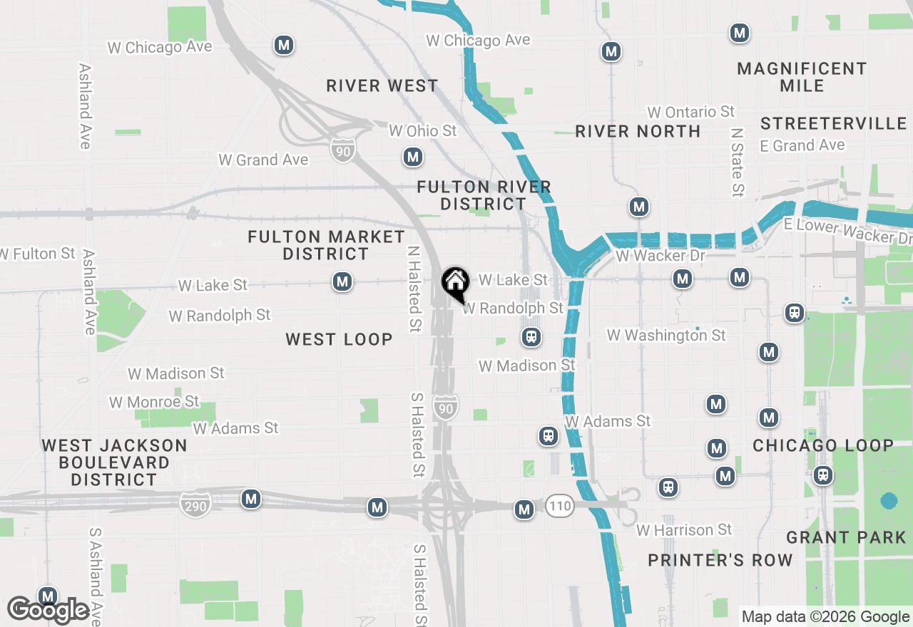 Map of 659 W Randolph Street #1716, Chicago, IL 60661