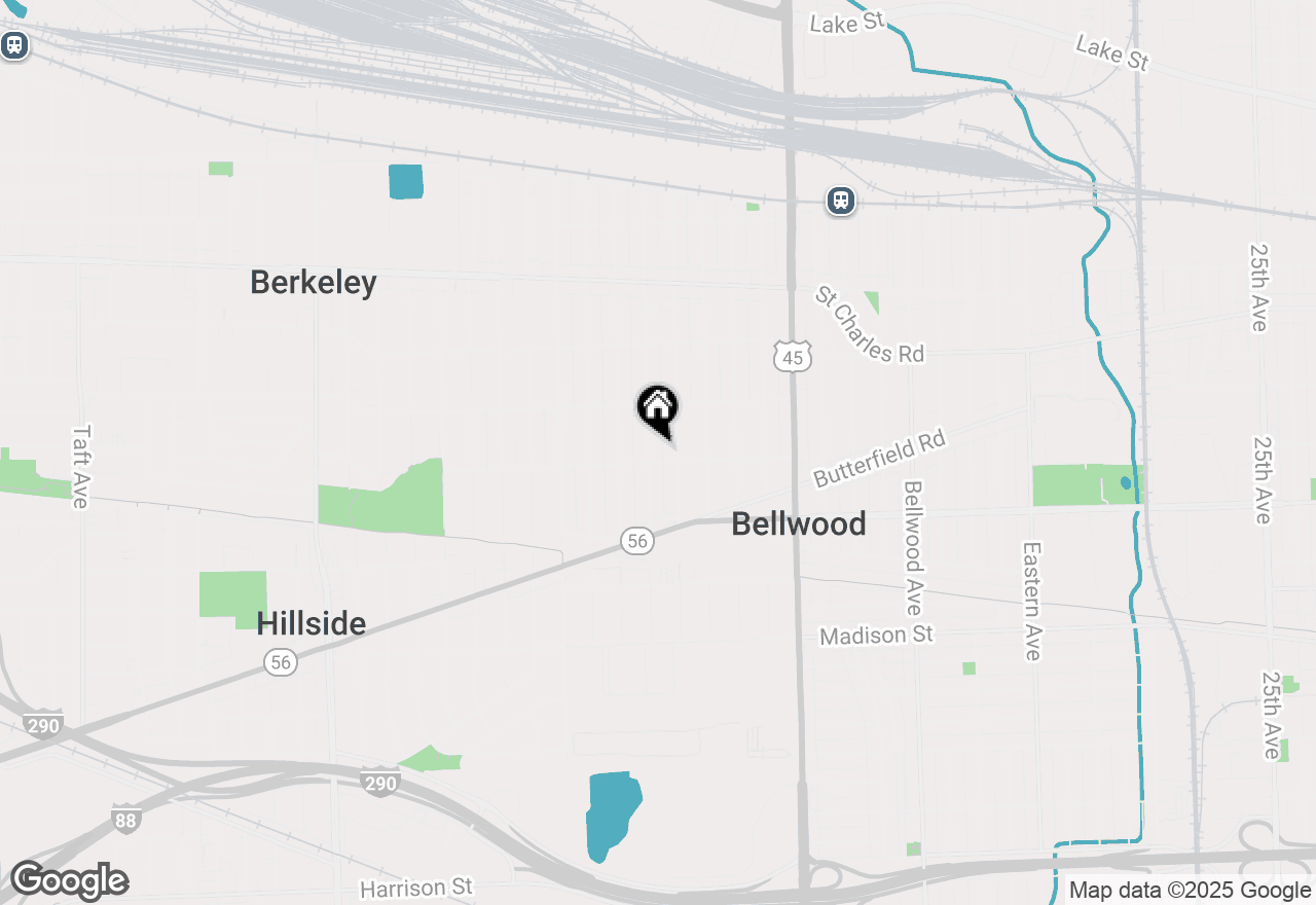 Map of (Address confidential), Bellwood, Illinois 60104